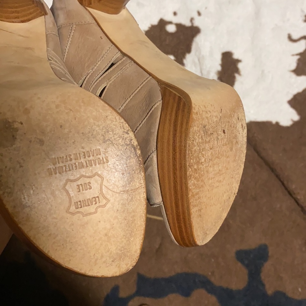 Stuart Weitzman Lace Up Caged Open Toe Stilettos - image 5